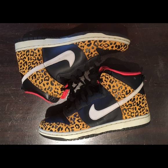 cheetah nike shoes high tops